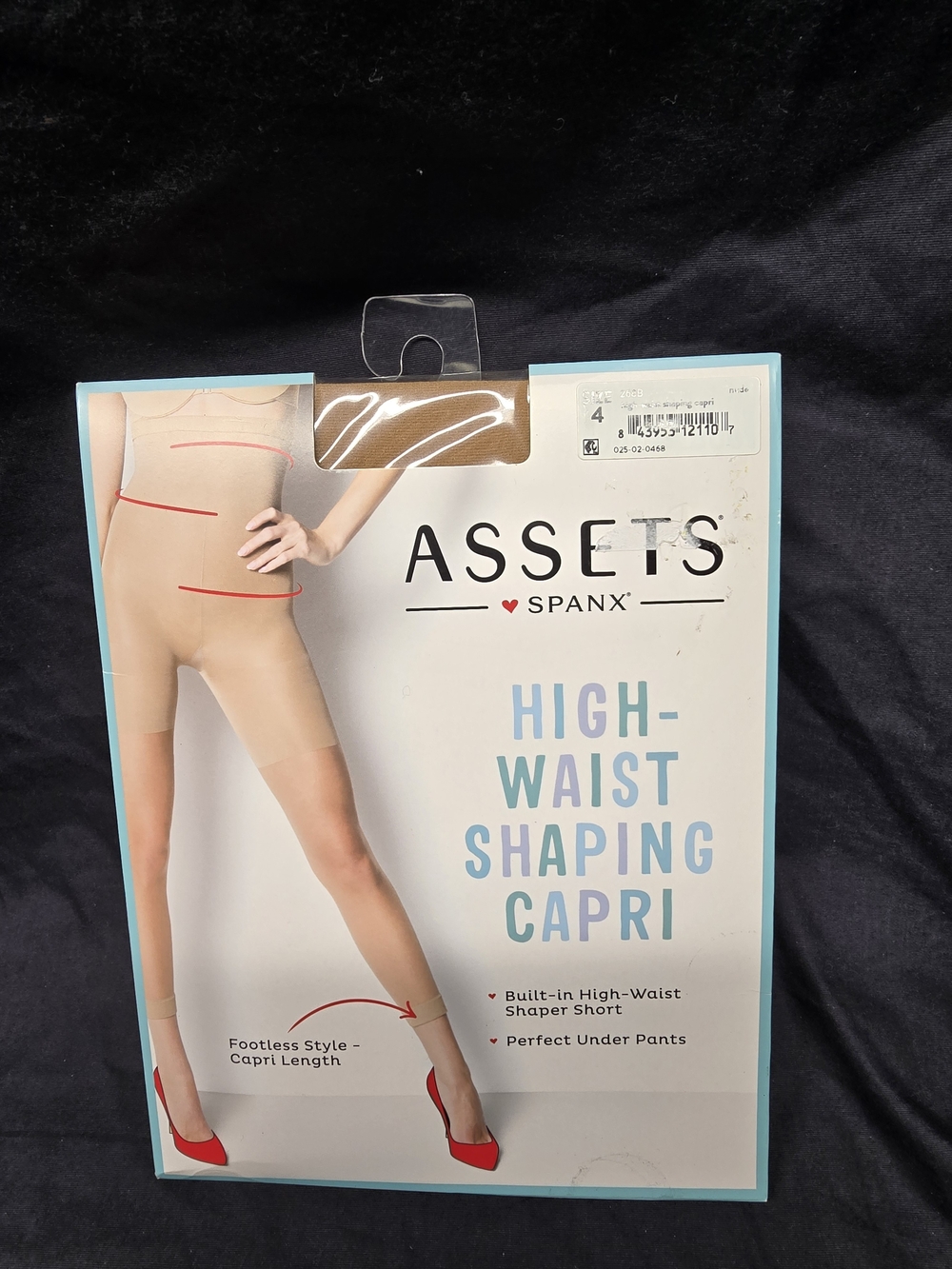 Assets by Spanx High-Waist Shaping Capri - Nude Size 4